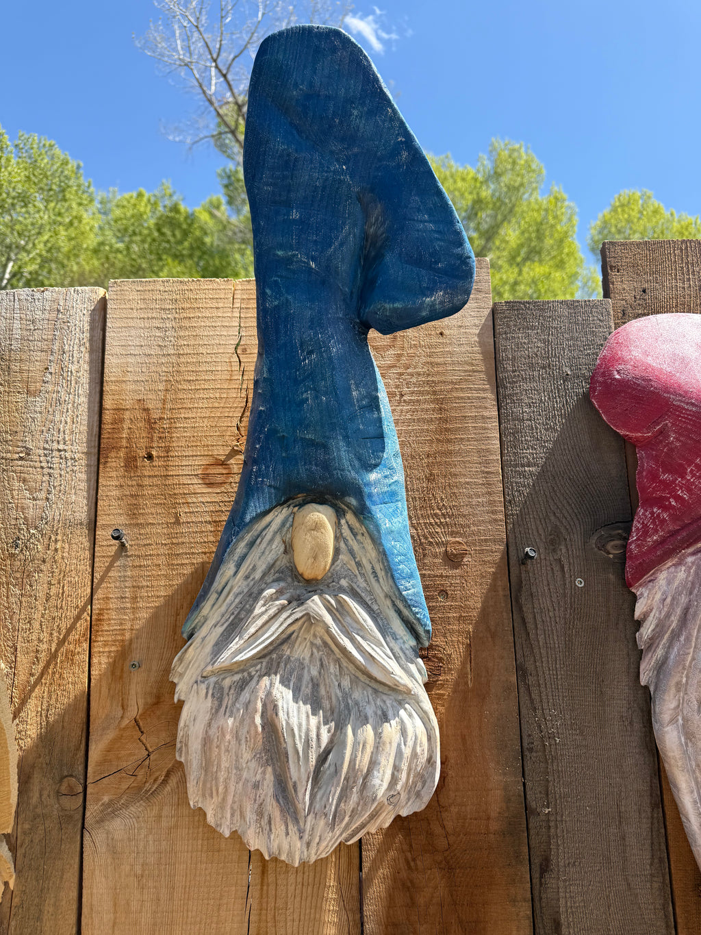Gnome with Blue Hat Wall Hanger