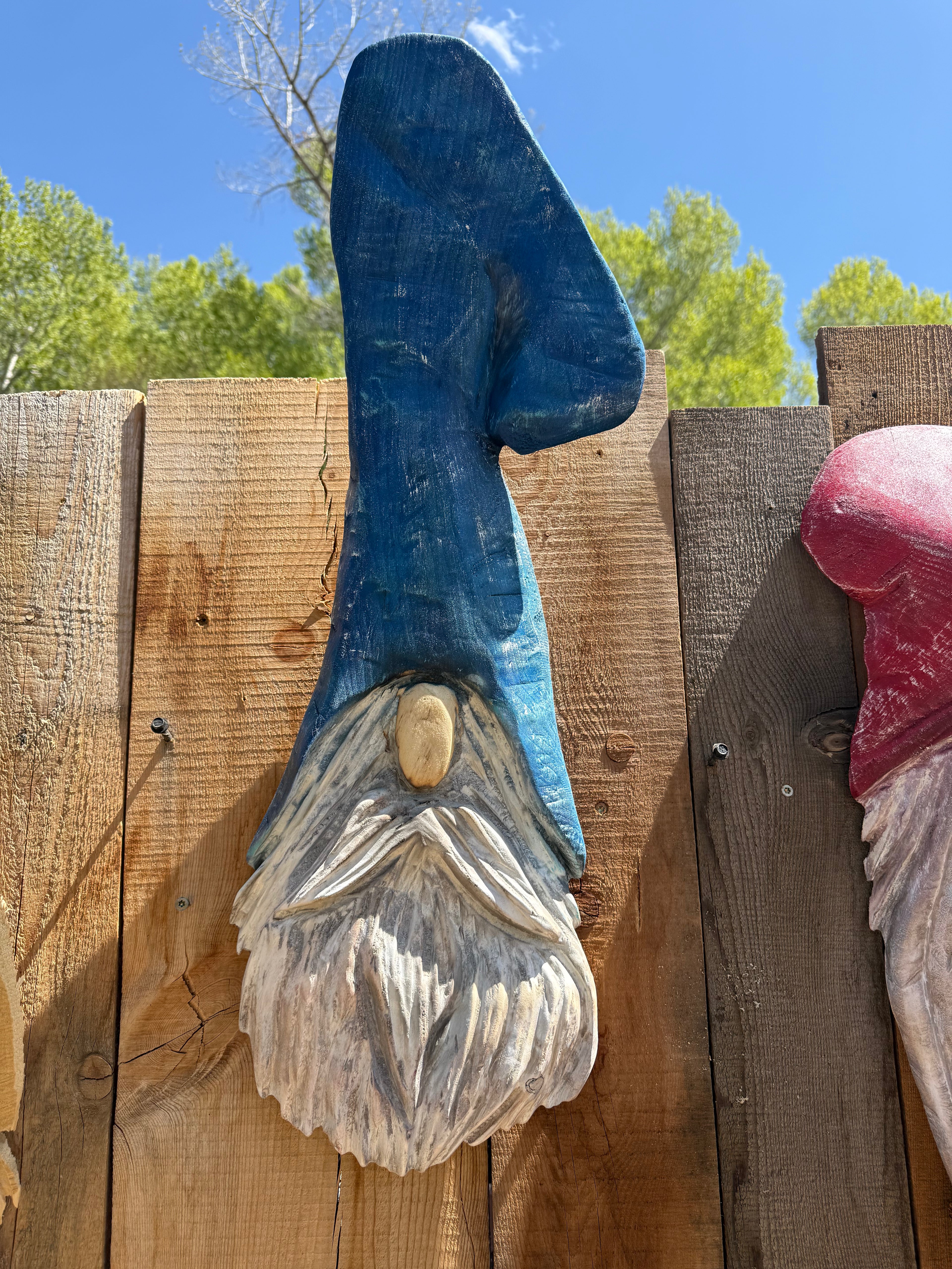 Gnome with Blue Hat Wall Hanger