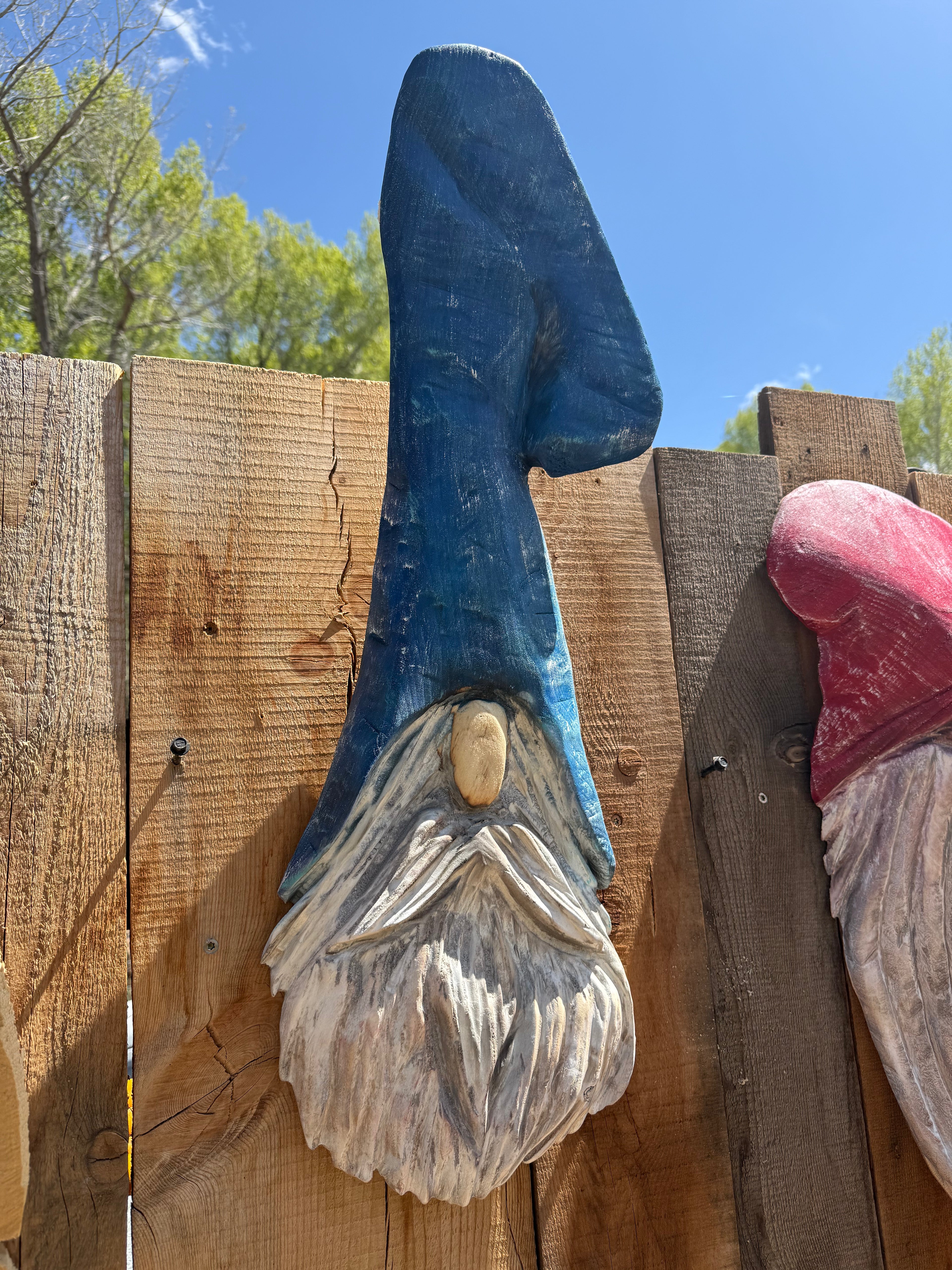 Gnome with Blue Hat Wall Hanger