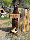 Welcome Sign Bear